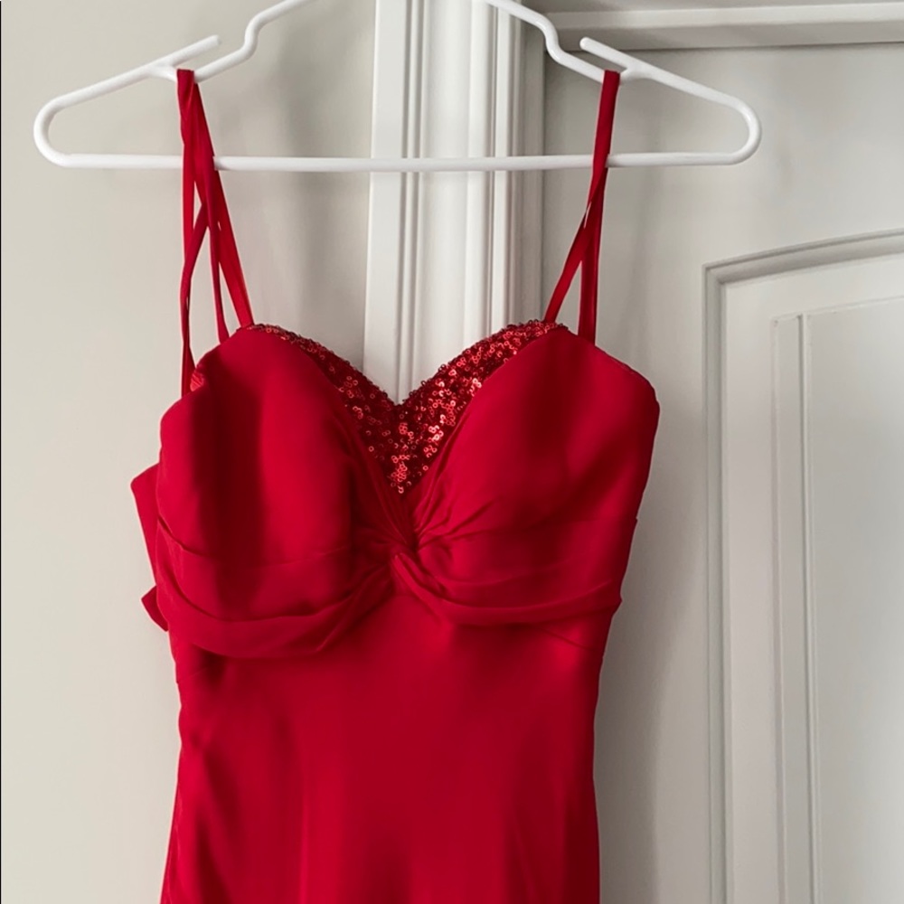 Red dress with sparkles